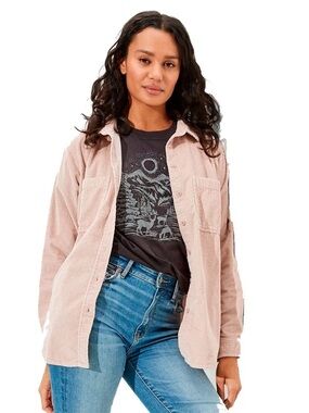 American Eagle Oversized Corduroy Button Up